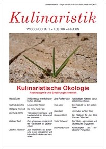Cover - Zeitschrift Kulinaristik